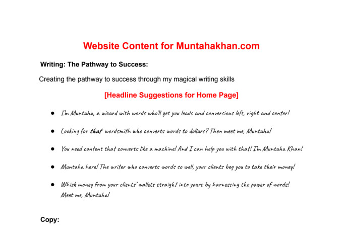 be a website copywriter, SEO website content, website copywriting